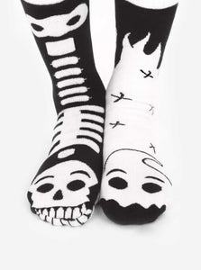 Ghost & Skeleton Glow in the Dark Adult Socks