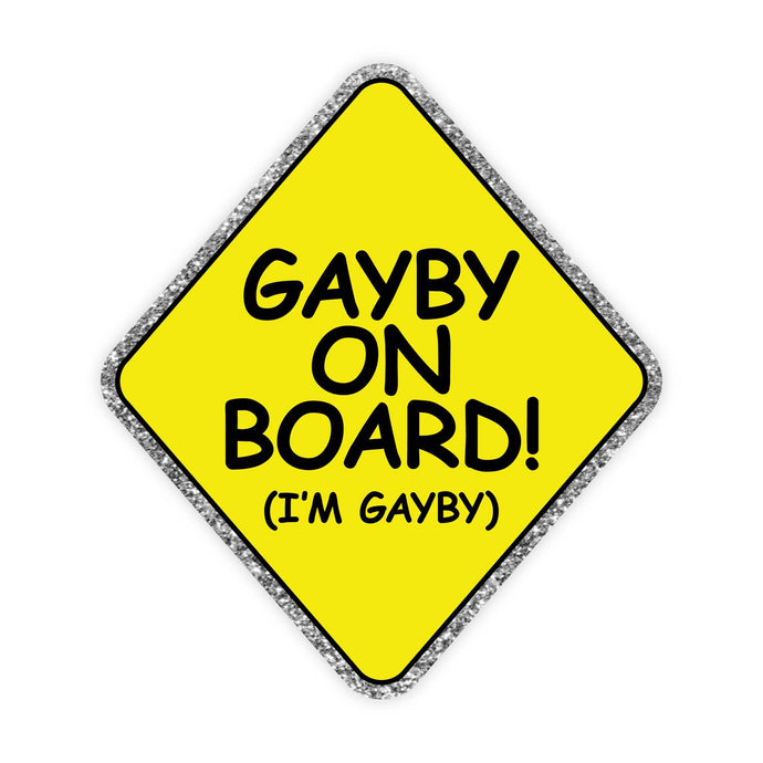 Gayby On Board Bumper Sticker