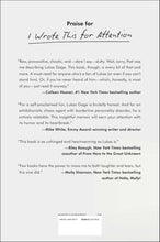 Load image into Gallery viewer, I Wrote This For Attention