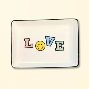 Love- Large Rectangle Trinket Tray