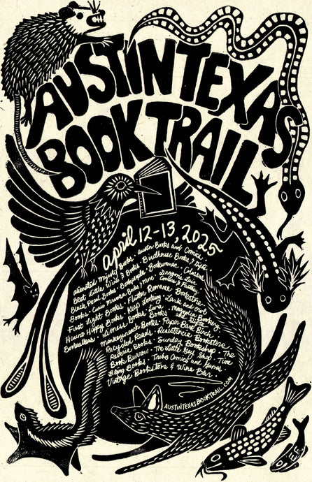 Austin Texas Book Trail 2025 Poster