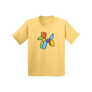 Rainbow Balloon Dog - Kids Tee Shirt