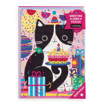 Load image into Gallery viewer, Purr-Fect Cat Birthday - Puzzle Greeting Card