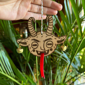 Wooden Krampus Ornament