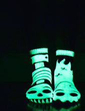 Load image into Gallery viewer, Ghost &amp; Skeleton Glow in the Dark Kids Socks