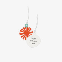 Load image into Gallery viewer, Letterpress Ornament Gift Tag Set