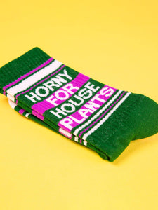 Horny For Houseplants Socks