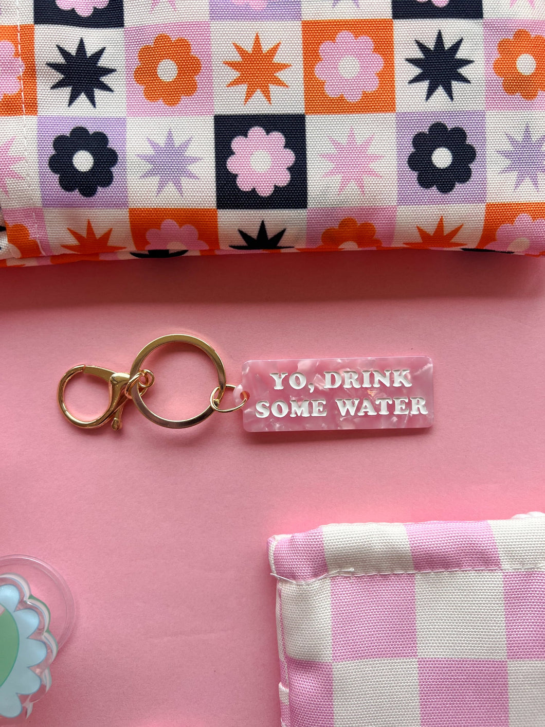 Yo, Drink Some Water Keychain