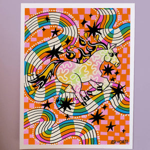 Rainbow Horsey Art Print