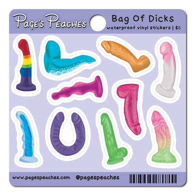 Bag of Dicks - Mini Sticker Sheet