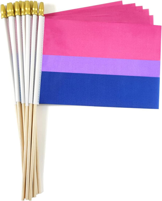 Mini Hand Held Bisexual Pride Flag