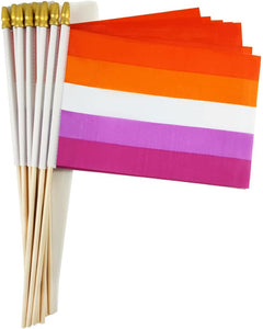 Mini Hand Held Lesbian Pride Flag