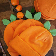 Load image into Gallery viewer, Orange Sprout Leaf Beanie