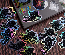 Load image into Gallery viewer, Magical Kitty - Holographic Sticker