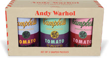 Load image into Gallery viewer, Andy Warhol Soup Cans - 3 Puzzles with Storage Tins