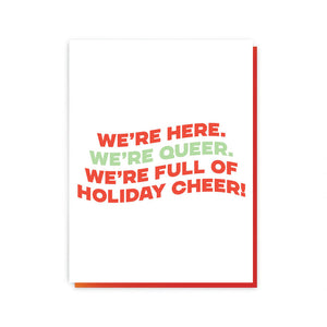 Queer Christmas Cheer A2 Greeting Card