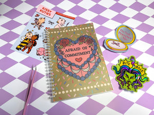 Afraid of Commitment - Reusable Sticker Book