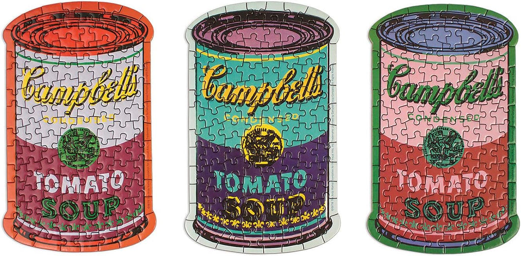 Andy Warhol Soup Cans - 3 Puzzles with Storage Tins