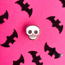 Load image into Gallery viewer, Skull Mini Enamel Pin