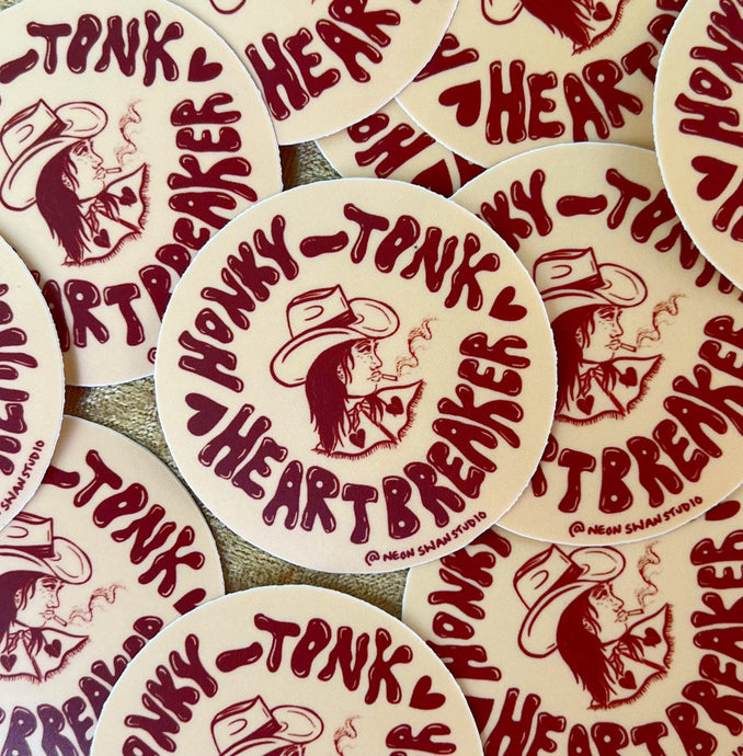 Honky-Tonk Heartbreaker Sticker