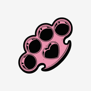 Brass Knuckles Sticker