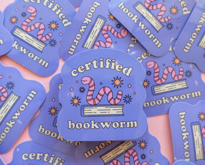 Certified Bookworm Sticker