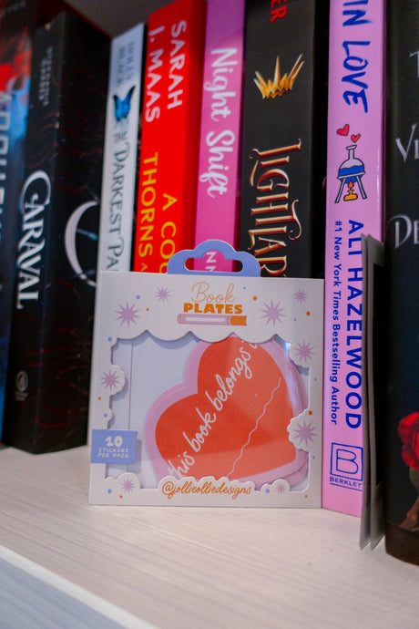 Book Plate Sticker Pack: Heart