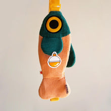 Load image into Gallery viewer, The Fish Bag - Coral / Dark Green