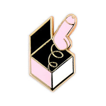 Load image into Gallery viewer, Dicks In A Box Enamel Pin