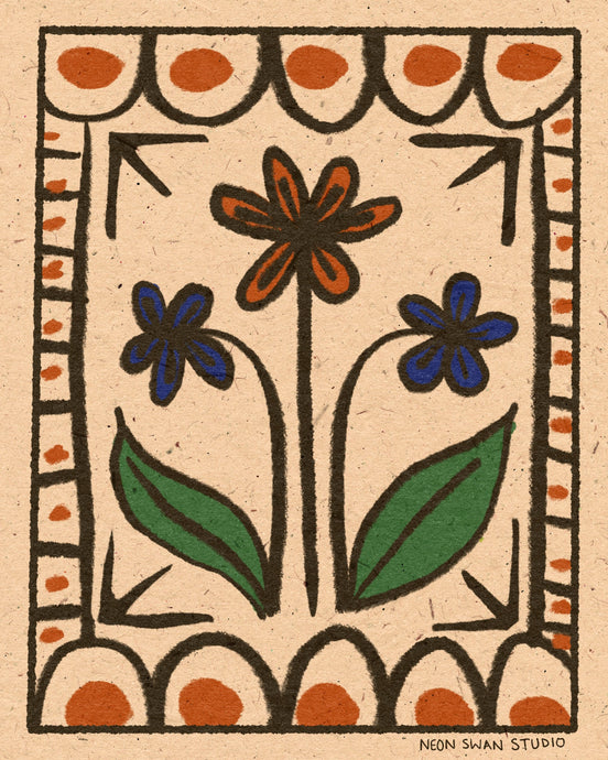 Mid-Century Stoneware - Giclée Print