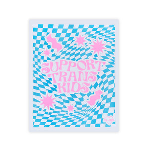 Support Trans Kids Risograph