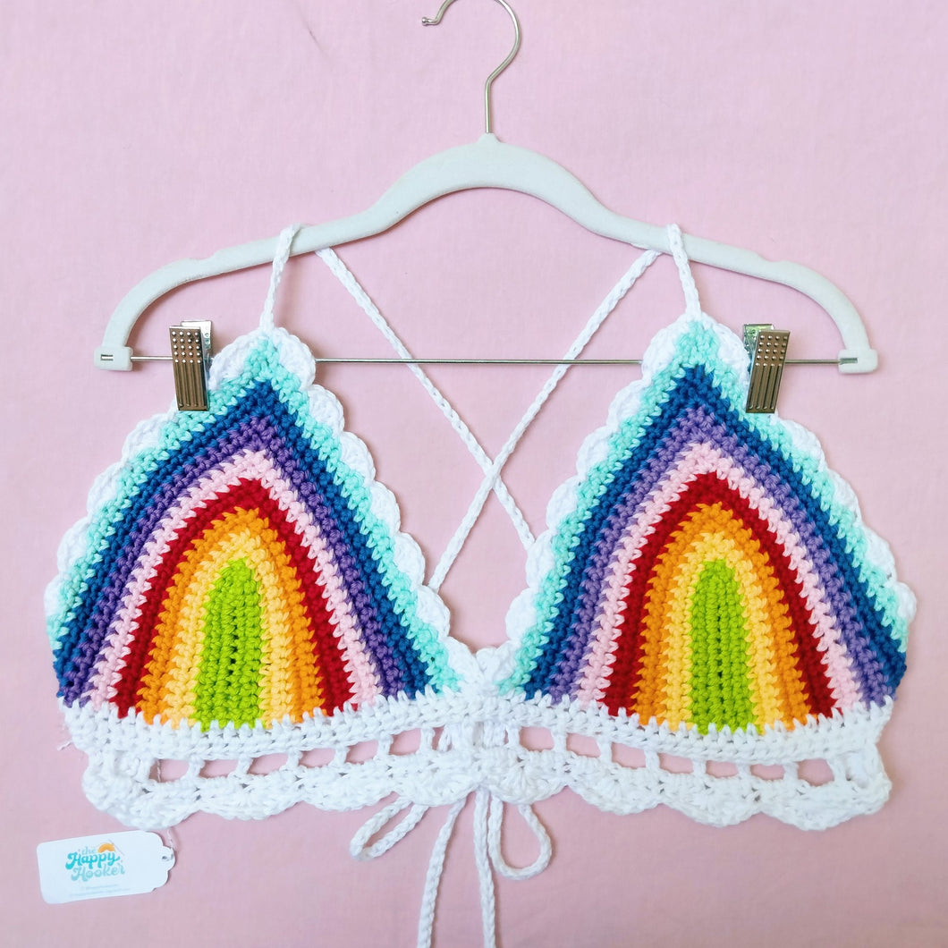 Crochet Rainbow Top