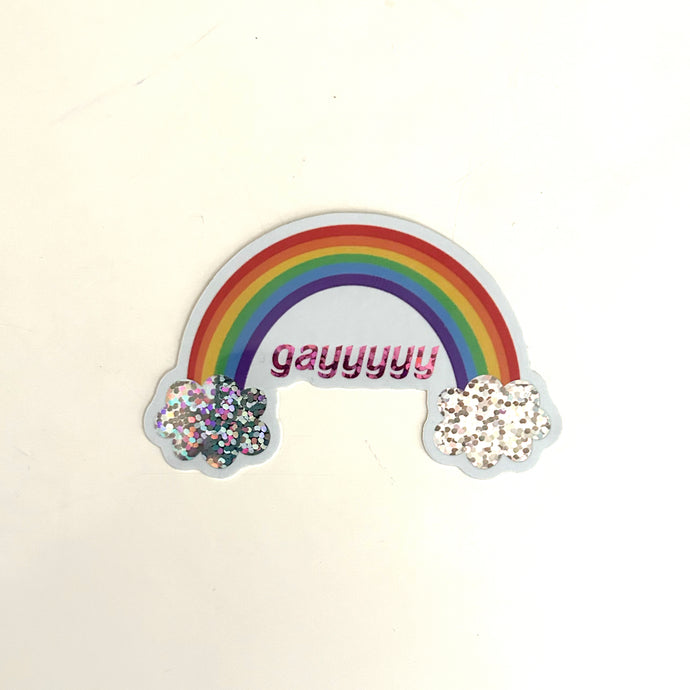 Gayyyyy Rainbow- Sticker