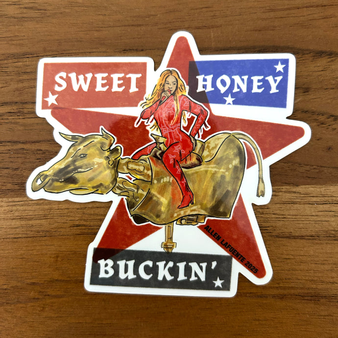 Sweet Honey Buckin' Beyonce Sticker