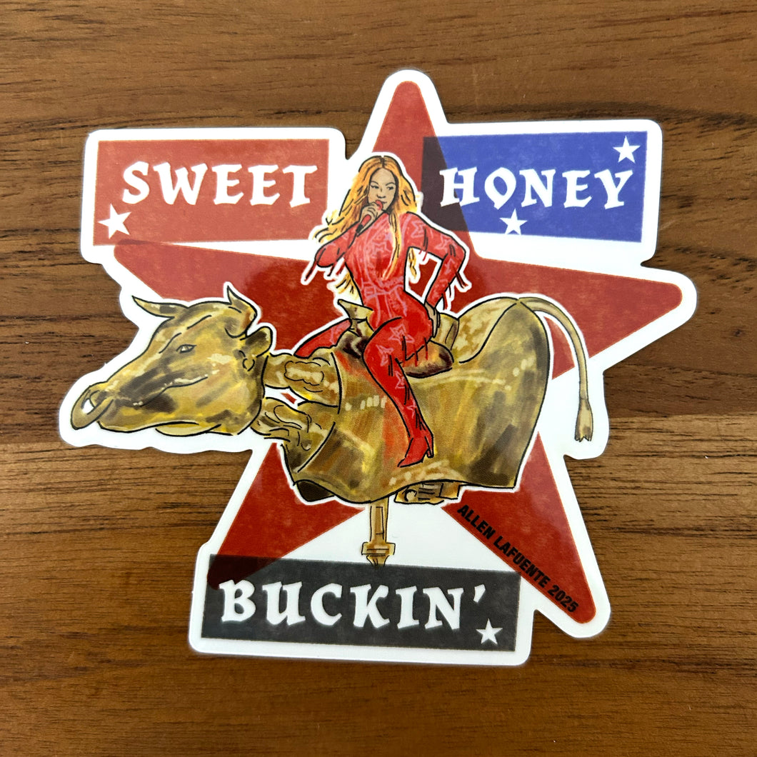 Sweet Honey Buckin' Beyonce Sticker