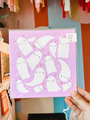 Lovely Ghost Pals - Art Print