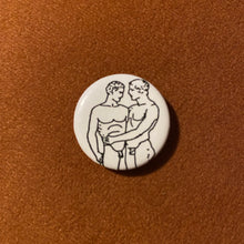 Load image into Gallery viewer, Vintage &quot;Men Embracing&quot; Button