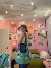 Load image into Gallery viewer, Fluffy Froggy Cross Body Tote