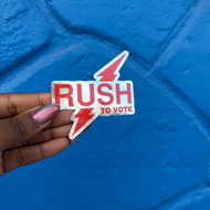 Rush to Vote Sticker