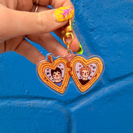 Heated Rivalry Locket Keychain