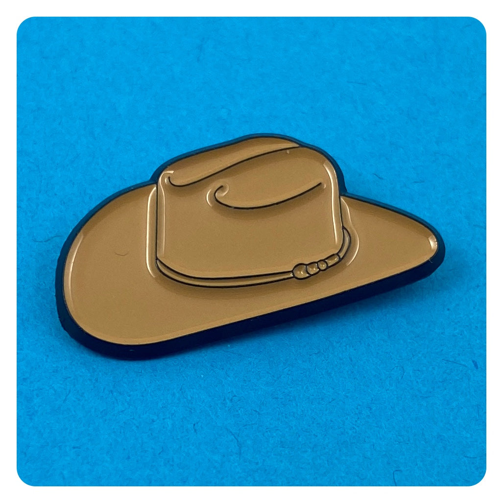 Cattleman's Crease Cowboy Hat - Enamel Pin