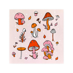 Mushrooms 8x8 Art Print