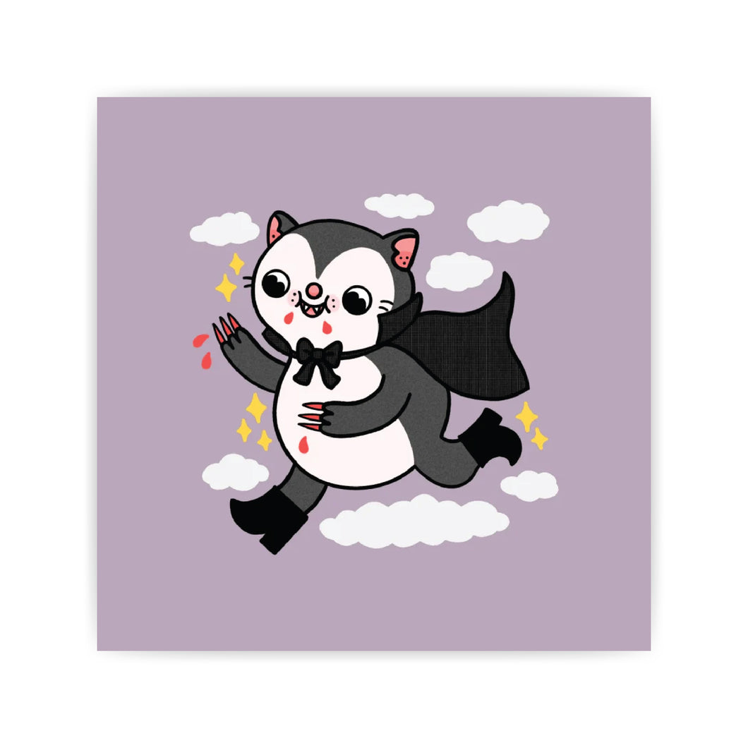 Vampire Cat Print