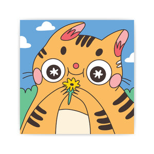 Flower Cat Print