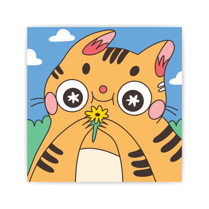 Flower Cat Print