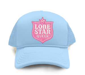 Lone Star Queer - Pink Badge Trucker Hat