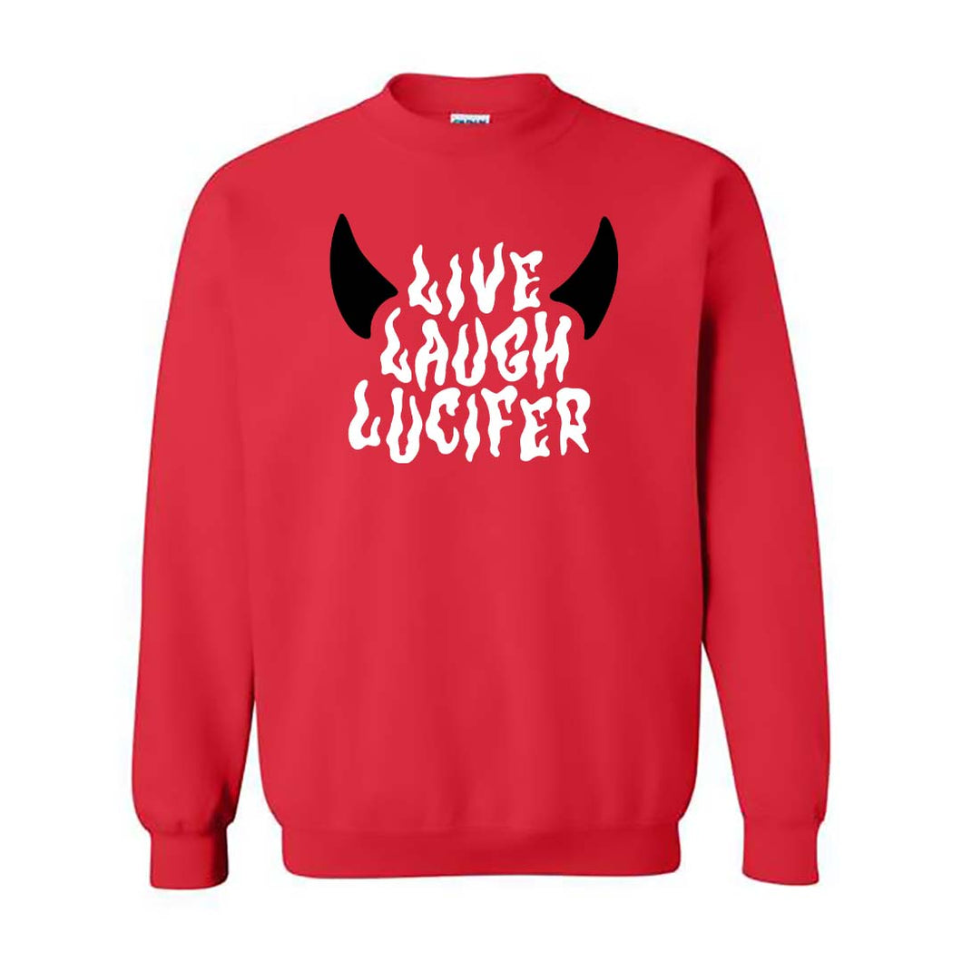 Live, Laugh, Lucifer Sweatshirt (Red)