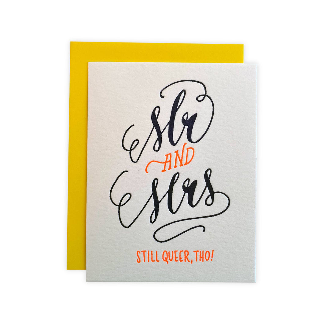 Mr & Mrs - Still Queer, Tho! - A2 Card