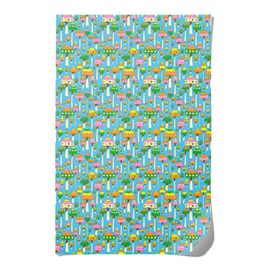 Groovy Mushrooms wrapping paper