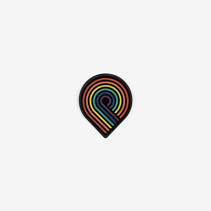 Rainbow Swirl Enamel Pin